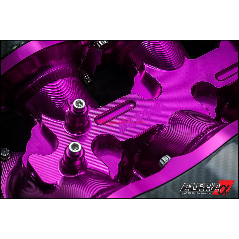 AMS Alpha Performance Carbon Fiber / Billet Intake Manifold fits Nissan R35 GTR 07-
