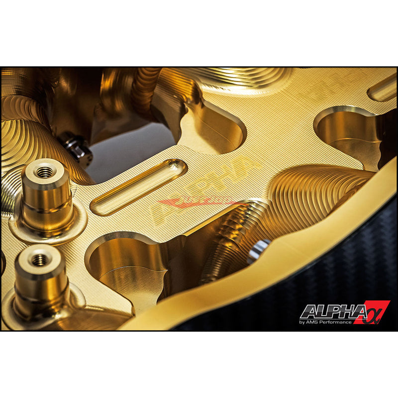 AMS Alpha Performance Carbon Fiber / Billet Intake Manifold fits Nissan R35 GTR 07-