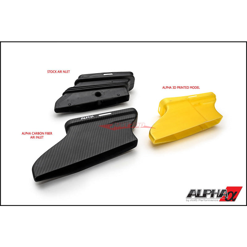 AMS Alpha Performance Carbon Fibre Cold Air Inlet Duct & Air Box Lid Fits Mercedes Benz A45 AMG
