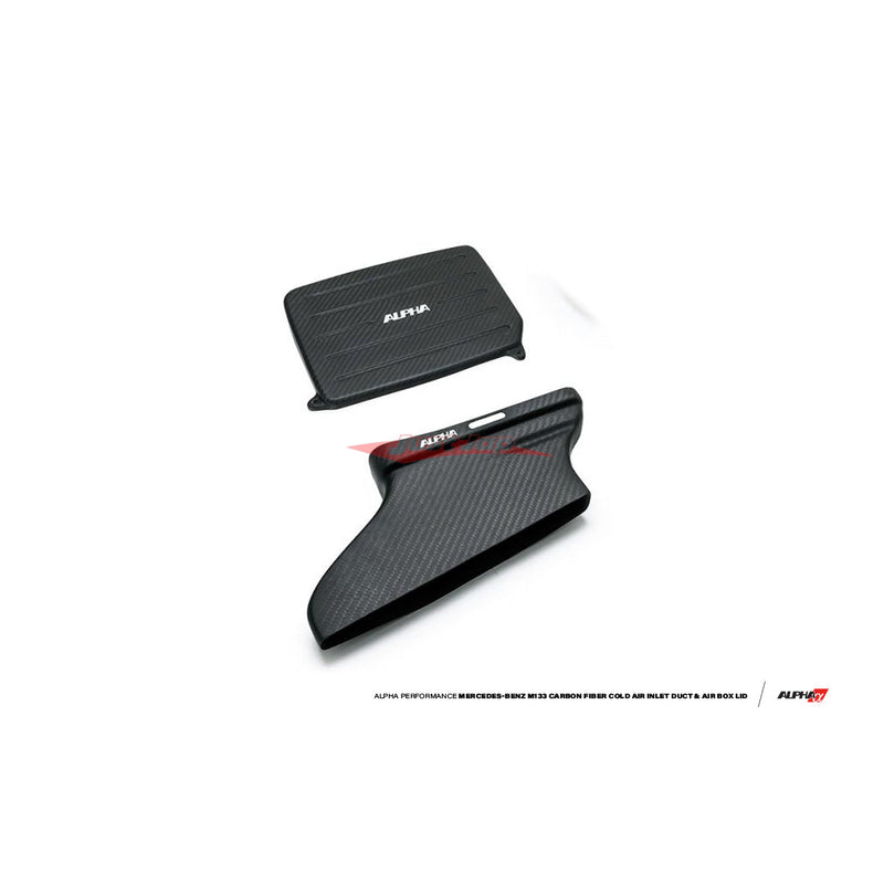 AMS Alpha Performance Carbon Fibre Cold Air Inlet Duct & Air Box Lid Fits Mercedes Benz A45 AMG