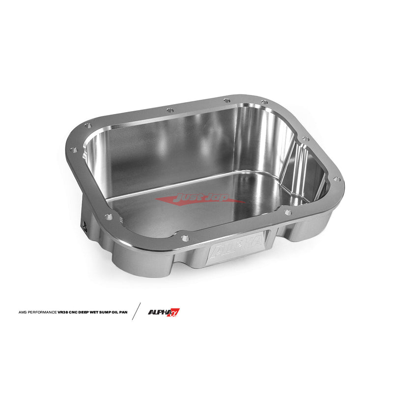 AMS Alpha Performance CNC Deep Wet Sump Oil Pan & Pick Up Fits Nissan R35 GTR VR38DETT