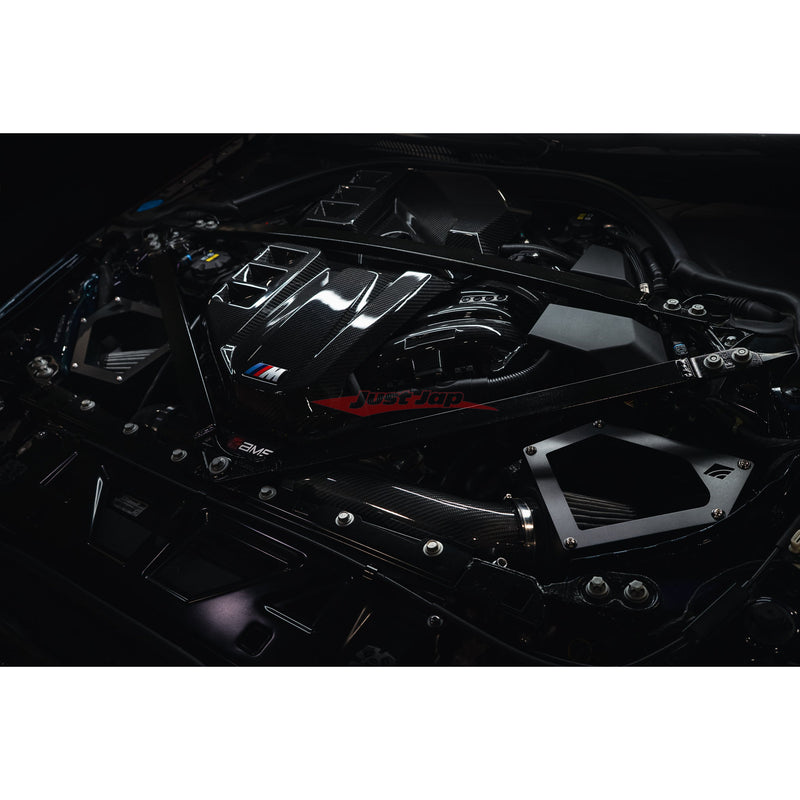 AMS Alpha Performance Cold Air Intake System (Open Top - Without Carbon Covers) Fits BMW G8X M2/M3/M4 S58