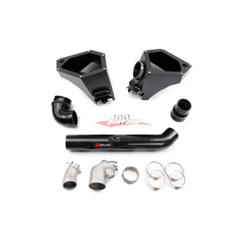 AMS Alpha Performance Cold Air Intake System (Open Top - Without Carbon Covers) Fits BMW G8X M2/M3/M4 S58