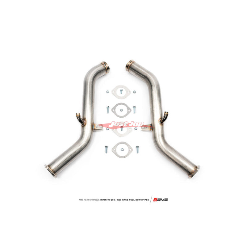 AMS Alpha Performance Full Race Down Pipes Fits Infinti Q50/Q60, Nissan Skyline 400R RV37 & Nissan Z RZ34 (VR30DDTT)