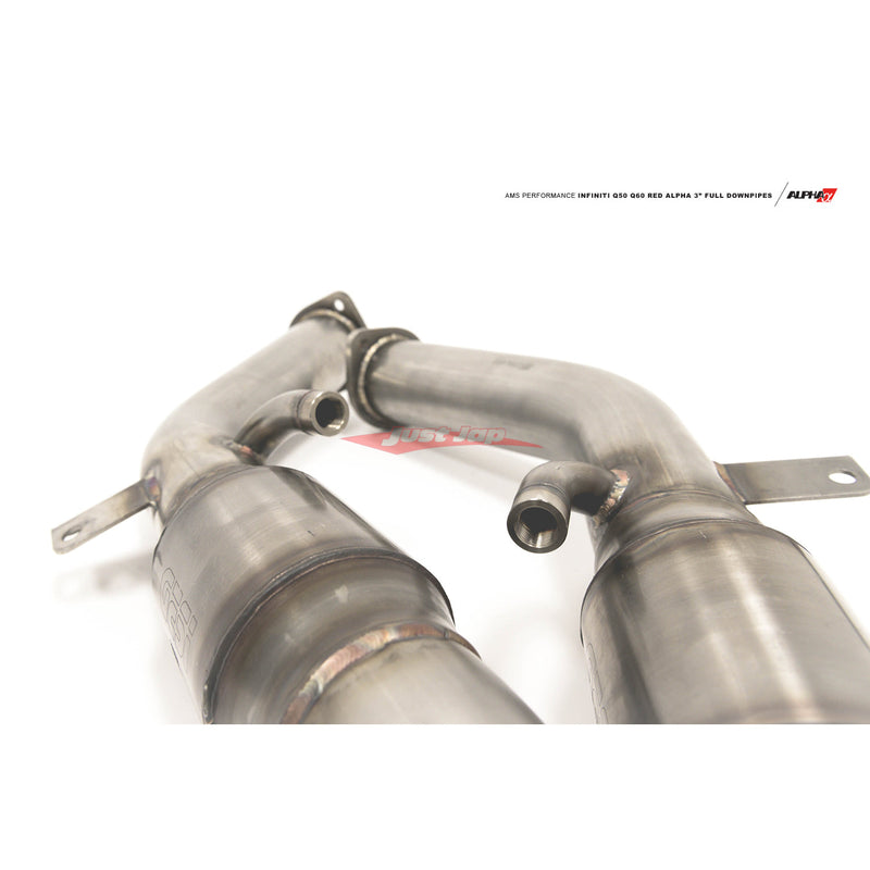AMS Alpha Performance Full Street Race Downpipe Dump Pipe Set Fits Infinti Q50/Q60, Nissan Skyline 400R RV37 & Nissan Z RZ34 (VR30DDTT)
