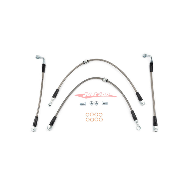 AMS Alpha Performance Race Style Stainless Steel Brake Lines Fits Nissan Z RZ34