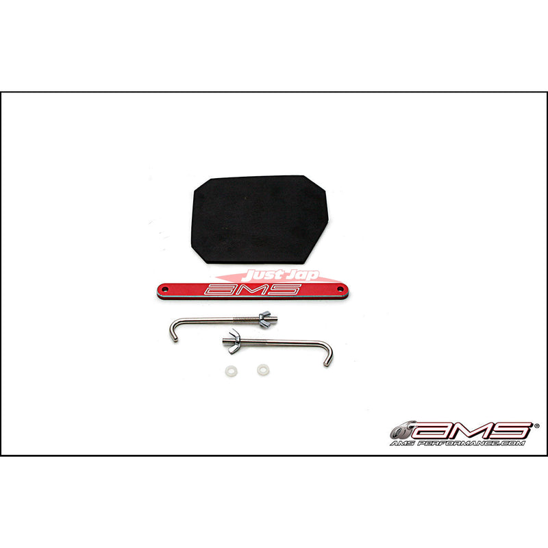 AMS Alpha Performance Small Battery Tray fits Mitsubishi Evolution 10 / Lancer Ralliart 09+ (Red)
