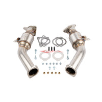 AMS Alpha Performance Street Lower Down Pipes (GESI Catalytic Converters) Fits Infinti Q50/Q60, Nissan Skyline 400R RV37 & Nissan Z RZ34 (VR30DDTT)