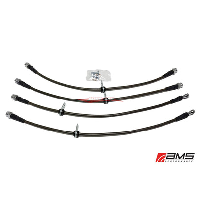 AMS Stainless Steel Brake Line Set fits Mitsubishi Evolution 10 CZ4A