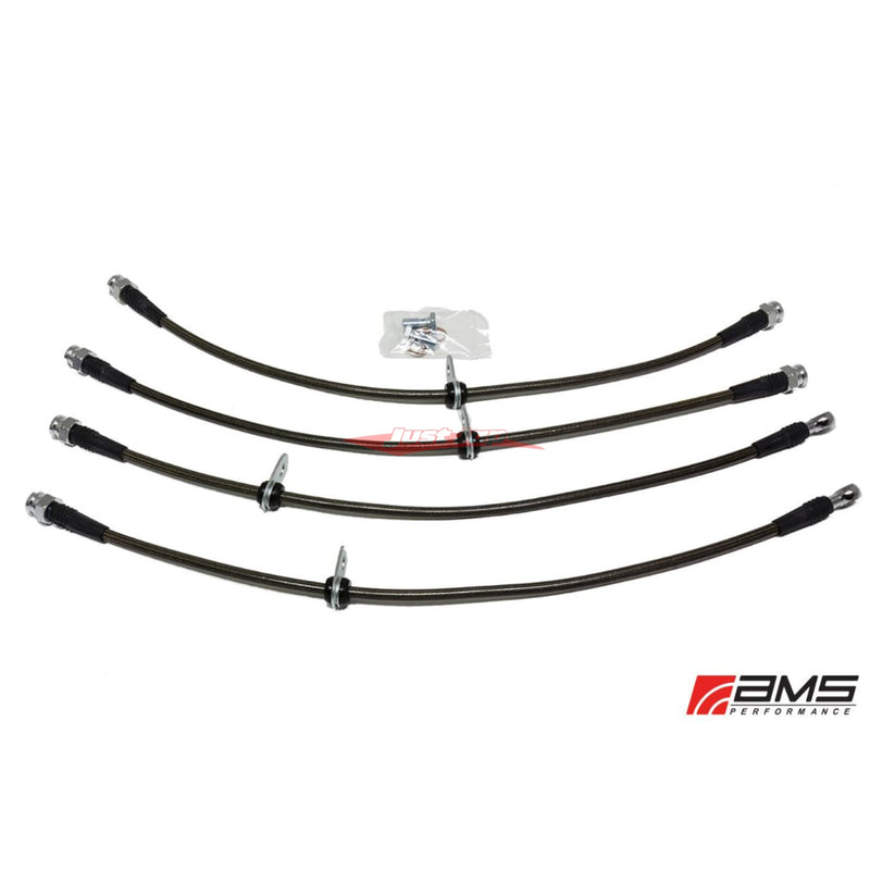 AMS Stainless Steel Brake Line Set fits Mitsubishi Evolution 10 CZ4A