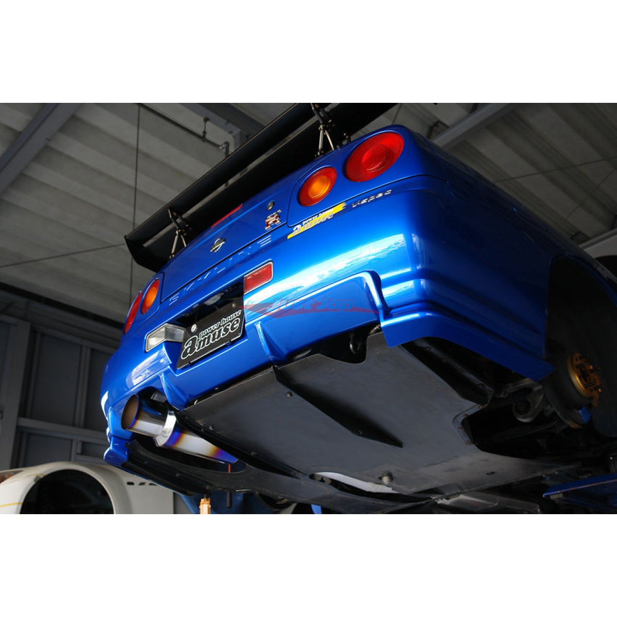 AMUSE R1 Titan 90mm Spec STTI Exhaust Fits Nissan R33 Skyline GTR ...