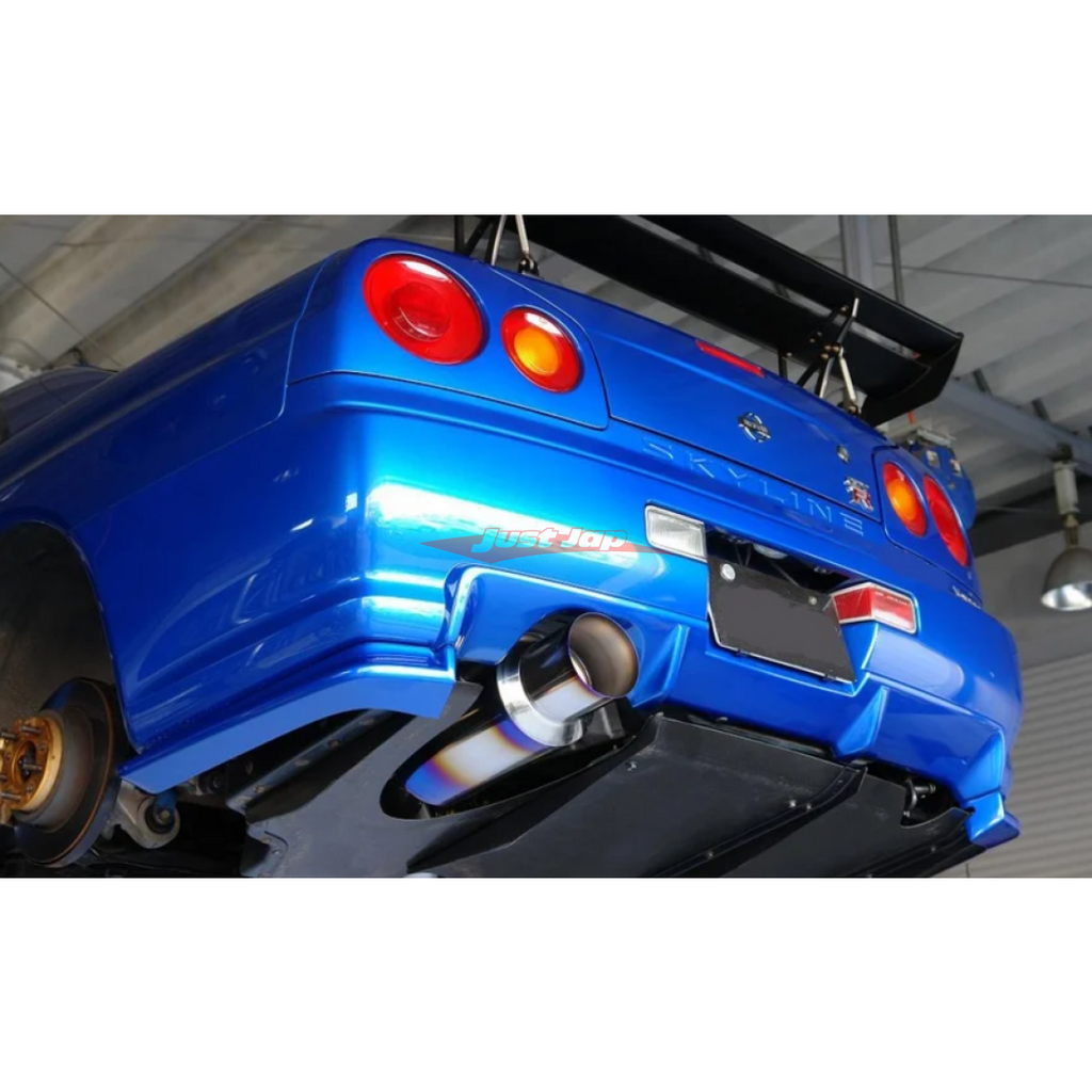 AMUSE R1 Titan 90mm Spec STTI Exhaust Fits Nissan R34 Skyline GTR ...