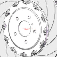 AP Racing Front Brake Rotor Mounting Bell Centre Hat Set (390mm) fits Nissan R35 GTR (2011+)