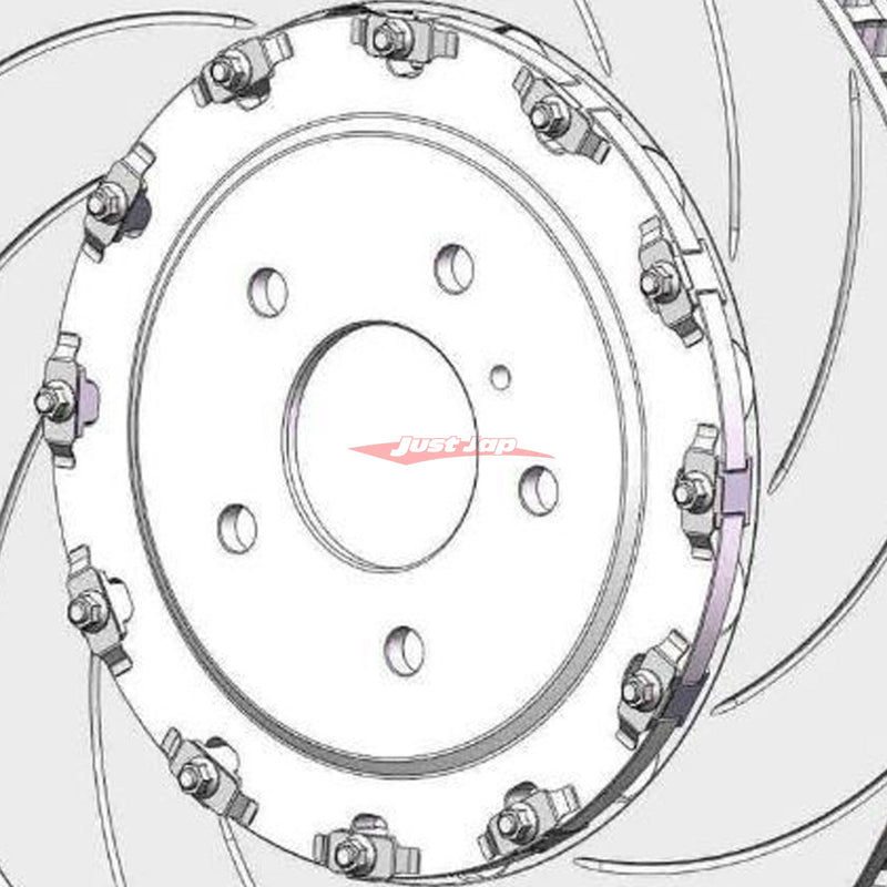 AP Racing Front Brake Rotor Mounting Bell Centre Hat Set (390mm) fits Nissan R35 GTR (2011+)