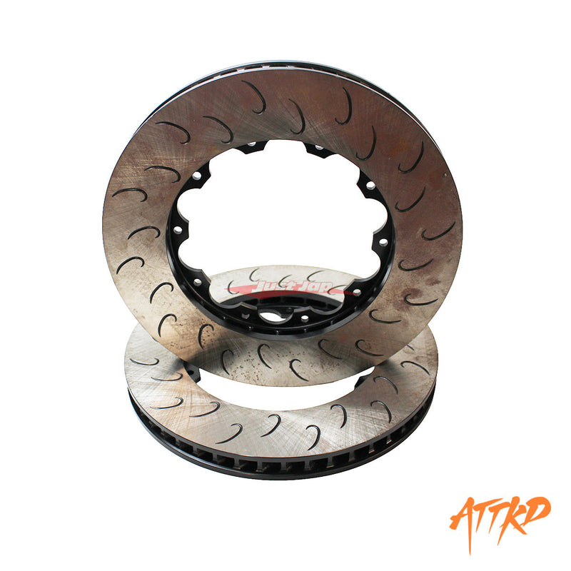ATTKD Front Brake Disc Rotors 380mm (J Hook) fits Nissan R35 GTR (07-10)