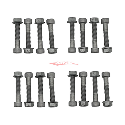 ATTKD Rear Brake Rotor Centre Hat Bolt & Nut Set (16 Piece) Fits Nissan R35 GTR 380mm (OEM Centre Hats)