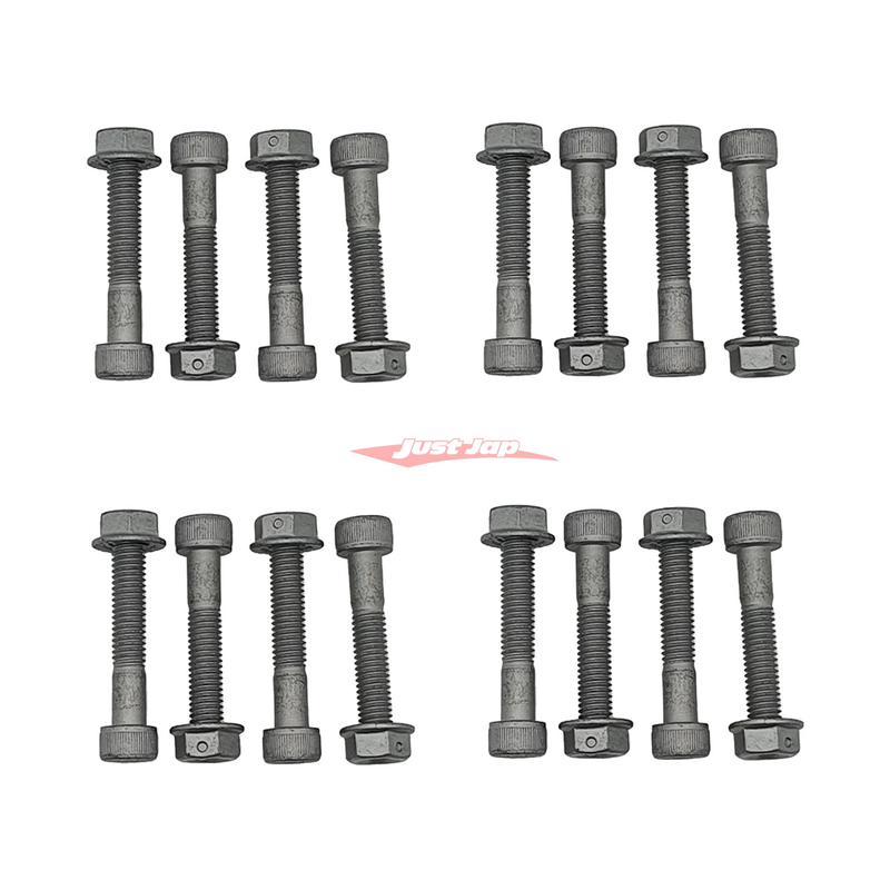 ATTKD Rear Brake Rotor Centre Hat Bolt & Nut Set (16 Piece) Fits Nissan R35 GTR 380mm (OEM Centre Hats)