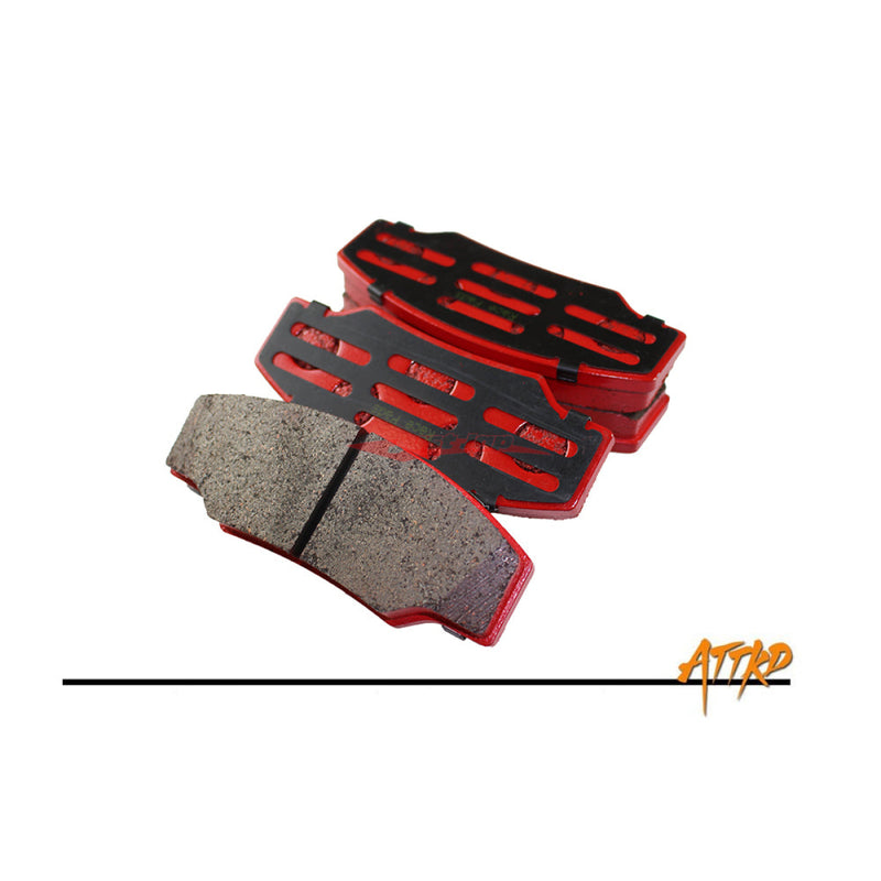 ATTKD Track Compound Brake Pads - ATTKD 6 & 4 Piston Front & Big 6 Pot Rear Brake Caliper (Red)