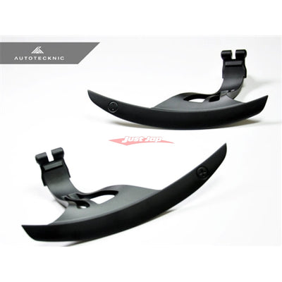 Autotecknic - Competition Steering Shift Levers Paddles fits Nissan R35 GTR / G37 / 370Z - Stealth Black