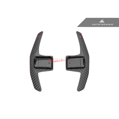 AutoTecknic Pre-Preg Dry Carbon Competition Shift Paddles (Matte / Red) Fits Nissan R35 GTR 2017+