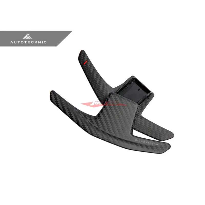 AutoTecknic Pre-Preg Dry Carbon Competition Shift Paddles (Matte / Red) Fits Nissan R35 GTR 2017+