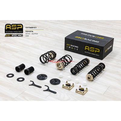 BC Racing ASP Adjustable Spring Perch fits Toyota Supra A90 19 - current (with Front Camber)