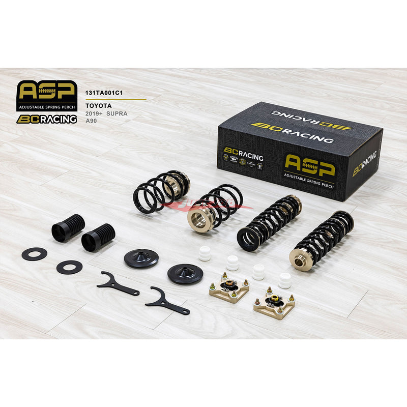 BC Racing ASP Adjustable Spring Perch fits Toyota Supra A90 19 - current (with Front Camber)