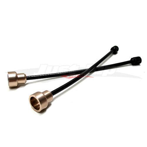 BC Racing Flexible Rear Damper Extender Set 250mm (GOLD) Fits BR/DS/RM Design