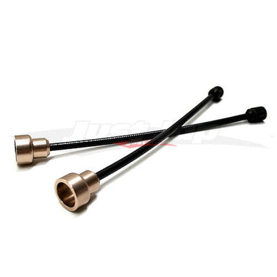 BC Racing Flexible Rear Damper Extender Set 250mm (GOLD) Fits BR/DS/RM Design