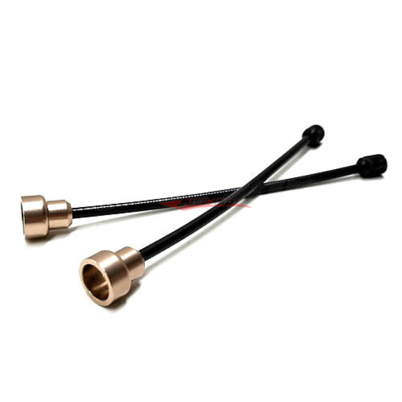 BC Racing Flexible Rear Damper Extender Set 450mm (GOLD) Fits BC Racing BR/DS/RM Series