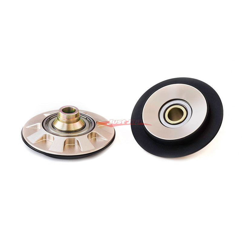 BC Racing Front Upper Spring Seat Bearing Plate (Gold) Fits Front McPherson Struts (Camber Adjustable Top Mounts Only)