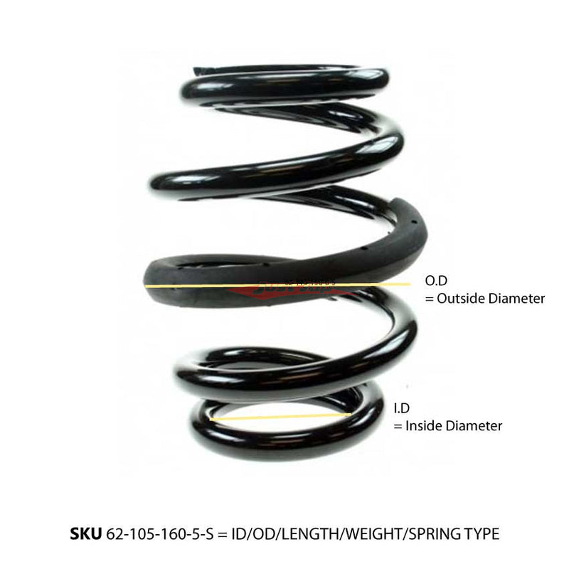 BC Racing Replacement S-Barrel Spring 8KG - 115mm / 200mm