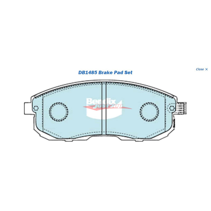 Bendix Standard Front Brake Pads fits Nissan M35 Stagea