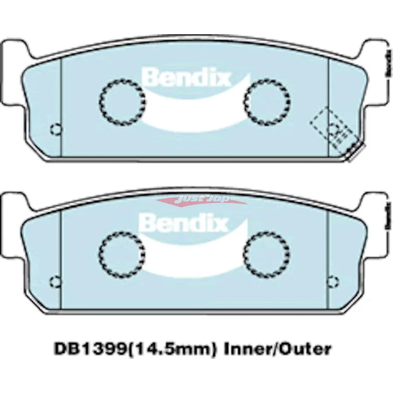 Bendix Standard Rear Brake Pads Fits Nissan C34 Stagea 2WD & C34 Stagea Ser. 2 4WD (RB25DET)