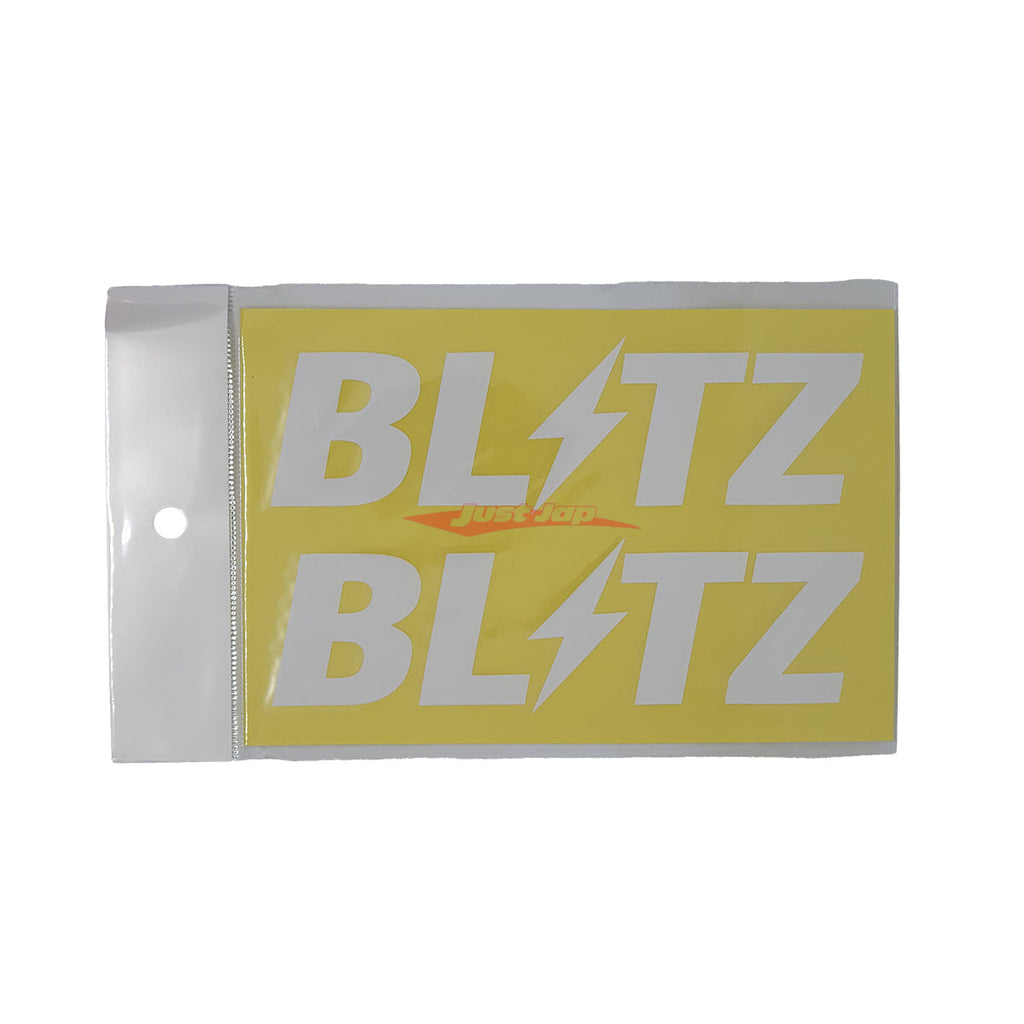 Blitz Racing Sticker BLITZ Logo Sticker Set 150mm (White) – Just Jap