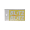 Blitz Logo Sticker - White - 100mm