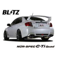 Blitz NUR-Spec C-Ti Quad Exhaust System Fits Subaru Impreza WRX & STI GVB