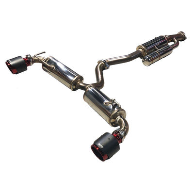 Blitz Nur-Spec Custom Edition Carbon Red Tips Fits Toyota Yaris GR GXPA16 4WD