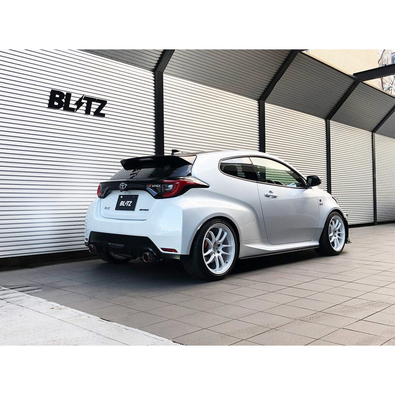 Blitz Nur-Spec Custom Edition Carbon Red Tips Fits Toyota Yaris GR GXPA16 4WD