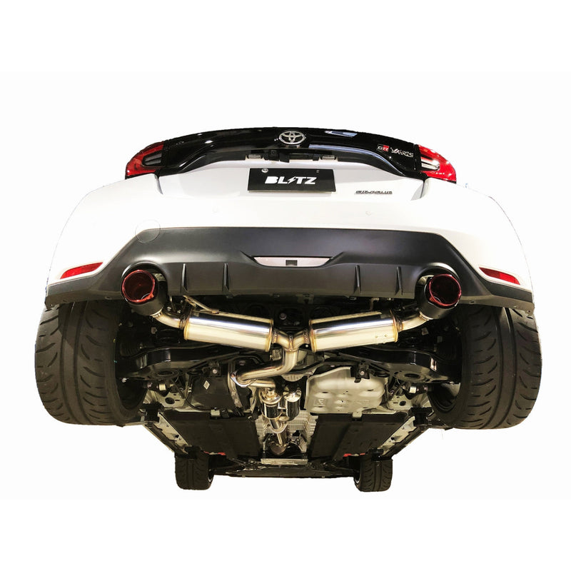 Blitz Nur-Spec Custom Edition Carbon Red Tips Fits Toyota Yaris GR GXPA16 4WD