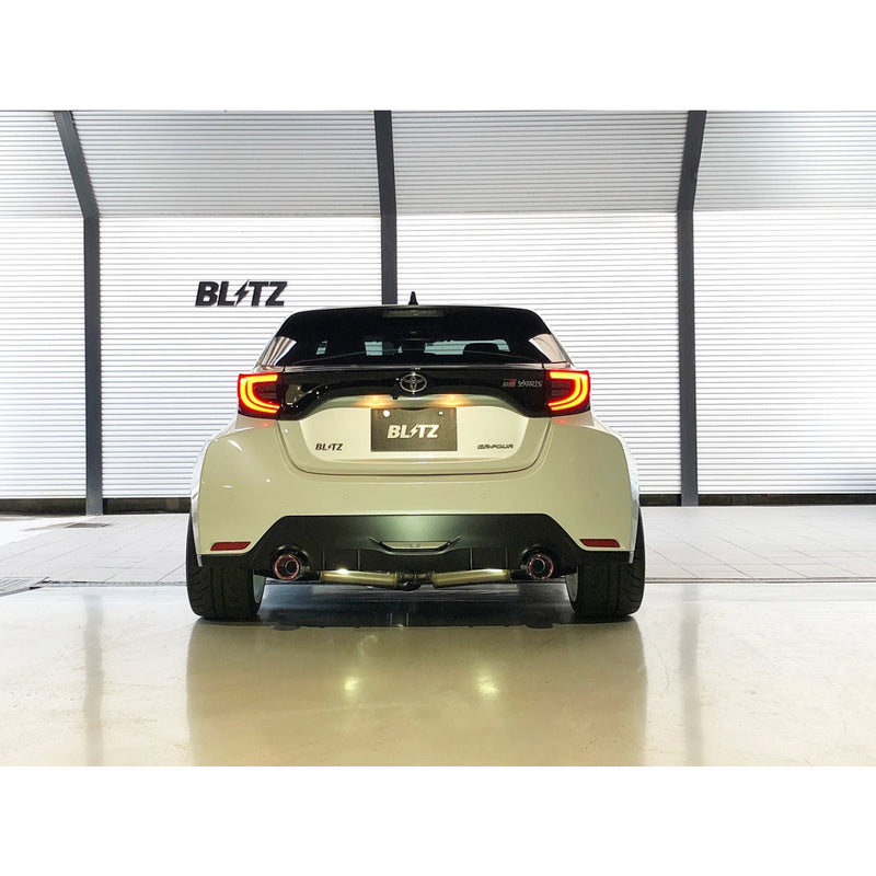 Blitz Nur-Spec Custom Edition Carbon Red Tips Fits Toyota Yaris GR GXPA16 4WD