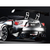 Blitz NUR-Spec VSR Quad Outlet Exhaust System & FRP Diffuser Fits Toyota 86/Subaru BRZ