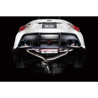 Blitz NUR-Spec VSR Quad Outlet Exhaust System & FRP Diffuser Fits Toyota 86/Subaru BRZ
