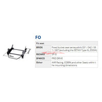 Bride FO Seat Base & Rails (R/H) Fits Toyota Altezza & Lexus IS200 / IS300 99-05