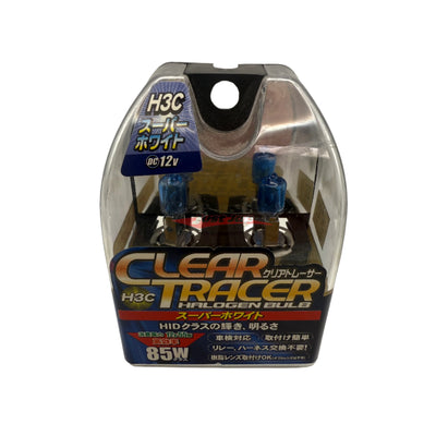 Clear Tracer H.I.D Halogen Headlight Globe Set (H3C) 12V 55w > 85w