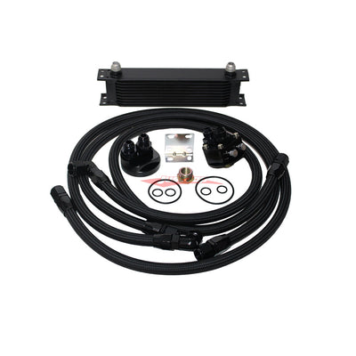 Cooling Pro 10 Row Engine Oil Cooler & Oil Filter Relocation Kit