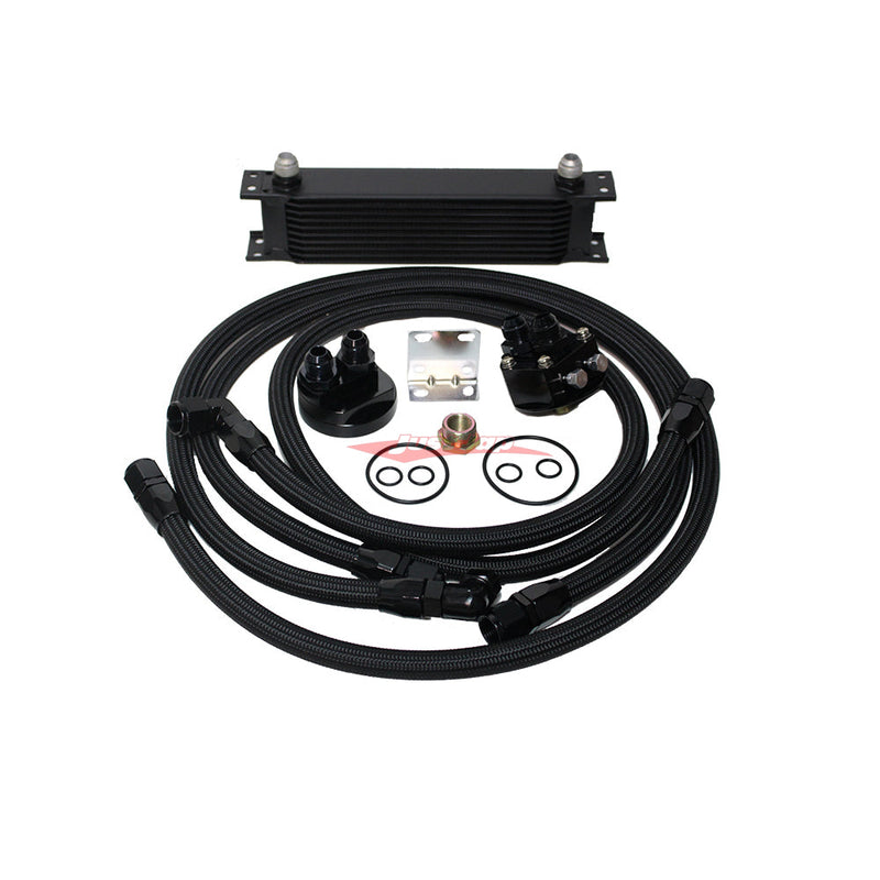 Cooling Pro 10 Row Engine Oil Cooler & Oil Filter Relocation Kit