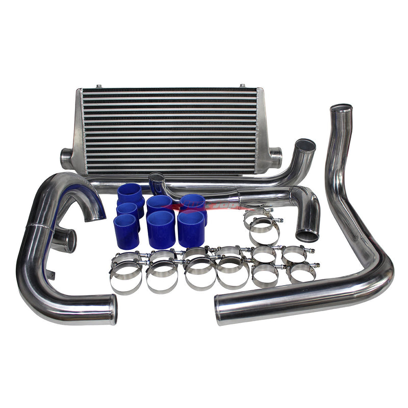 Cooling Pro Intercooler Kit fits Holden VL Commodore Turbo Bar & Plate 76mm Polished + Piping Kit (Polished)