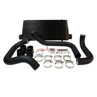 Cooling Pro Intercooler Kit Fits Nissan R33/R34 Skyline & C34 Stagea RB25DET Bar & Plate 76mm Black + Piping Kit (Black)