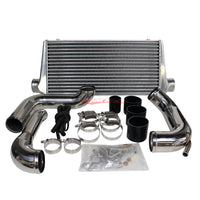 Cooling Pro Intercooler Kit Fits Nissan S13 Silvia & 180SX SR20DET Tube & Fin 76mm + Piping Kit (Polished)